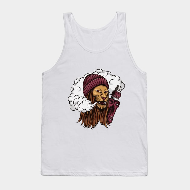 Vapelife of slang lion Tank Top by JagatKreasi